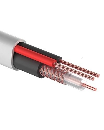 КВК-В-2+2x0,50 мм² (Cu/Cu) белый PROconnect (01-4213). Кабель комбинированный для систем видеонаблюдения. PROCONNECT в Новосибирске
