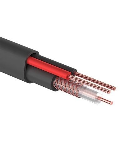 КВК-П-2 +2x0,50 мм² (Cu/Cu) черный PROconnect (01-4214). Кабель комбинированный для систем видеонаблюдения. PROCONNECT в Новосибирске