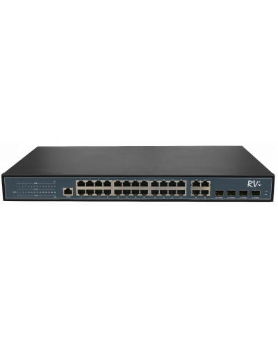 RVi-1NSM24G-4C. Коммутатор с питанием по PoE. RVi в Новосибирске
