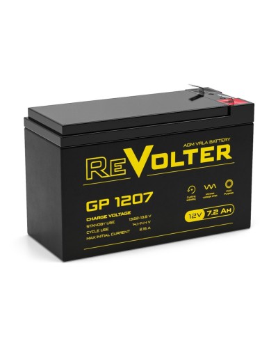 Revolter GP 1207. Аккумулятор автомобильный герметичный свинцово-кислотный. Revolter в Новосибирске