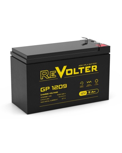 Revolter GP 1209. Аккумулятор автомобильный герметичный свинцово-кислотный. Revolter в Новосибирске