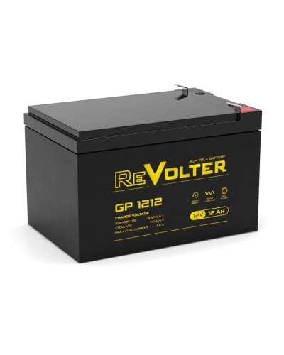 Revolter GP 1212. Аккумулятор автомобильный герметичный свинцово-кислотный. Revolter в Новосибирске