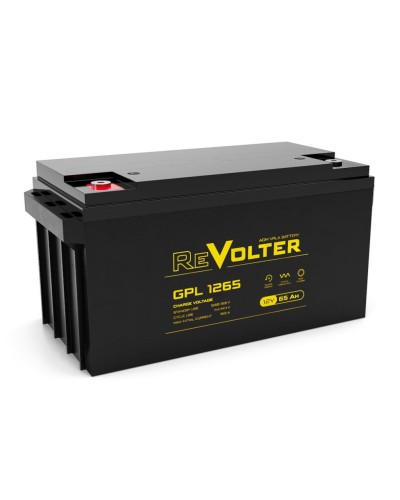 Revolter GPL 1265. Аккумулятор автомобильный герметичный свинцово-кислотный. Revolter в Новосибирске