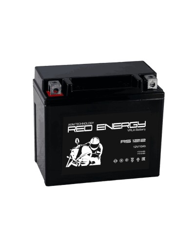 Red Energy RS 1212. Аккумулятор герметичный свинцово-кислотный стартерный. Red Energy в Новосибирске