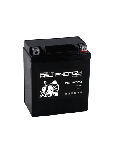 Red Energy RS 1207.1. Аккумулятор герметичный свинцово-кислотный стартерный. Red Energy в Новосибирске