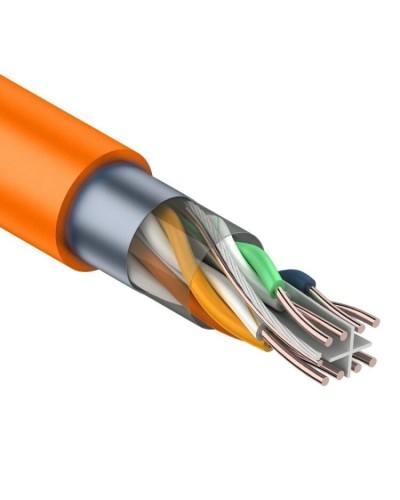 F/UTP, CAT 6, ZH нг(А)-HF, 4PR, 23AWG, INDOOR, SOLID, оранжевый, 305 м, REXANT (01-0151). Кабель «витая пара» (LAN) для структурированных систем связи. Rexant в Новосибирске