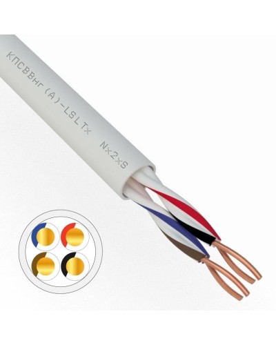 КПСВВнг(А)-LSLTx 2х2х0,5 REXANT (01-4875). Кабель для систем передачи данных пониженной пожароопасности c низким дымо- и газовыделением, с низкой токсичностью продуктов горения. Rexant в Новосибирске