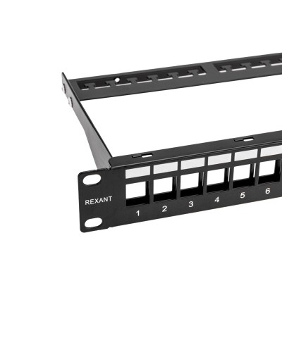 Панель коммутационная наборная 19", 1U, 24 порта, UTP REXANT PRO (02-0053): Патч-панель 19" в Новосибирске
