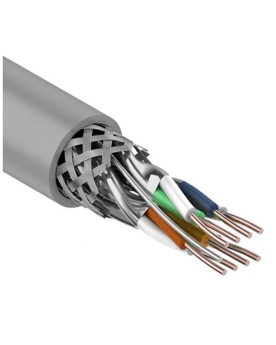 S/FTP, CAT 7, PVC, 4PR, 23AWG, INDOOR, SOLID, серый, 305 м, REXANT (01-0542). Кабель «витая пара» (LAN) для структурированных систем связи. Rexant в Новосибирске