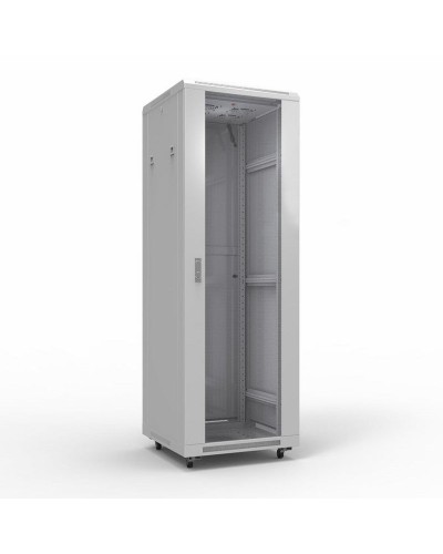 Шкаф телекоммуникационный 19 напольный 42U 600х800 мм, передняя дверь стекло, задняя дверь металл, RAL 7035 (состоит из 3 частей) (04-2306). Шкаф телекоммуникационный 19 напольный 42U. Rexant в Новосибирске