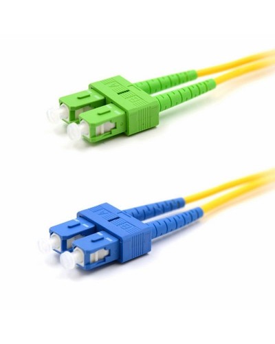 Патч-корд оптический переходной (SM), 9/125 (OS2), SC/APC-SC/UPC, (Duplex), PVC, 2м REXANT (50-2059): Патч-корд оптический в Новосибирске