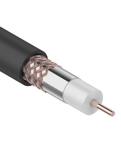 RG-6U+Cu, 75 Ом, Cu/Al/Cu, 64%, 100м. OUTDOOR REXANT (01-2222). Кабель коаксиальный радиочастотный. Rexant в Новосибирске