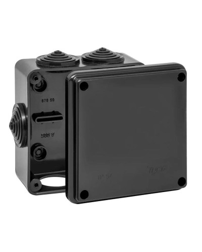 Коробка TYCO ОП 100х100х50мм УХЛ1 IP54 черный (67050Ч). Коробка распределительная. RuVinil в Новосибирске