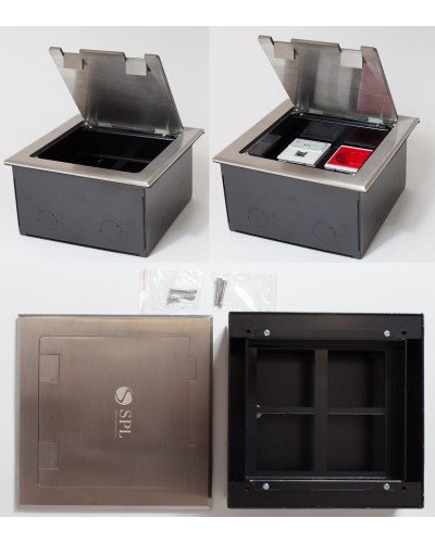 Люк на 4 поста (45х45), из нержавеющей стали, с коробкой, IP40 (300014). Люк. SPL в Новосибирске