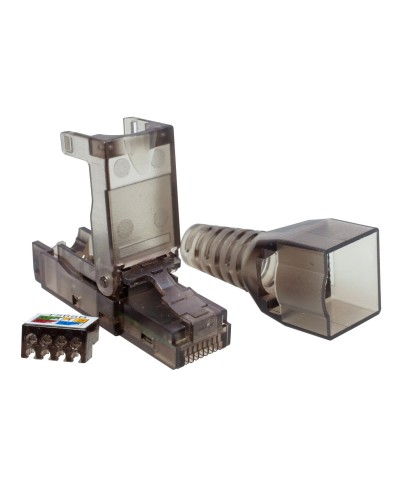 Коннектор 8P8C UTP 6A (RJ-45) безынструментальный (10-0239). Разъем RJ-45. SUPRLAN в Новосибирске