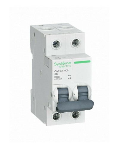 City9 Set 2P 6А 4.5kA С (C9F34206). Автоматический выключатель. Systeme Electric в Новосибирске
