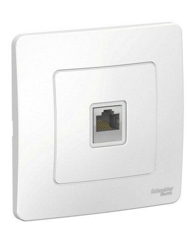 BLANCA розетка RJ45 1-местная, кат. 5Е, скрытой установки, белый (BLNIS045001). Розетка компьютерная. Systeme Electric в Новосибирске
