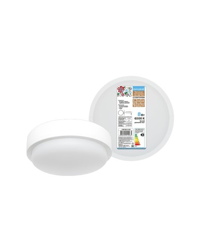 ДПП 3901 8Вт 6500К IP65 белый круг (SQ0366-0148). Светодиодный светильник LED. TDM ЕLECTRIC в Новосибирске