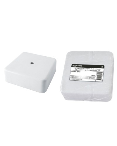 Коробка КР 50х50х20 ОП белая, IP40, с клеммной колодкой (SQ1401-0902). Распаячная коробка. TDM ЕLECTRIC в Новосибирске