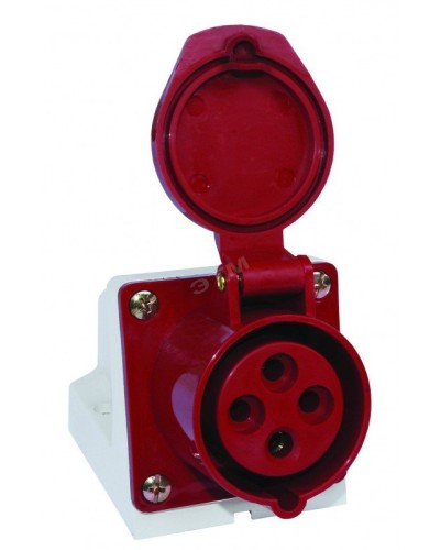 Розетка 114 стационарная 3Р+РЕ 16А 380В IP44 (SQ0602-0002). Розетка. TDM ЕLECTRIC в Новосибирске
