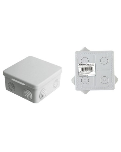 Коробка ОП 80х80х50мм, крышка, IP54, 7вх. (SQ1401-0512). Распаячная коробка. TDM ЕLECTRIC в Новосибирске