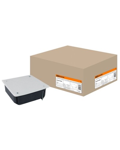 Распаячная коробка СП 115х115х45мм, крышка, метал. лапки, IP20, TDM (SQ1403-0008). Распаячная коробка СП. TDM ЕLECTRIC в Новосибирске