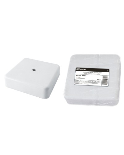 Коробка КР 75х75х20 ОП белая, IP40 (SQ1401-0903). Распаячная коробка. TDM ЕLECTRIC в Новосибирске