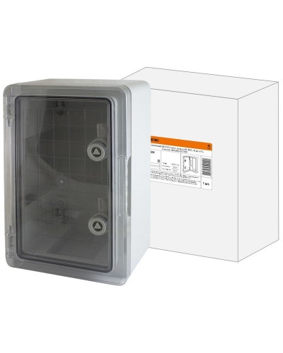 ЩМП-0-4, прозрачная крышка ABS, IP65, 400x300x220. Бокс пластиковый антивандальный. TDM ЕLECTRIC в Новосибирске
