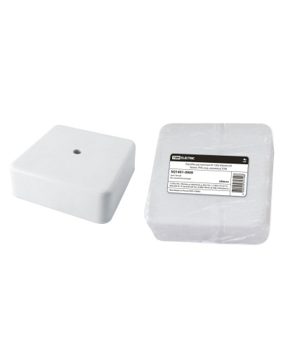 Коробка КР 100х100х44 ОП белая, IP40 (SQ1401-0909). Распаячная коробка. TDM ЕLECTRIC в Новосибирске