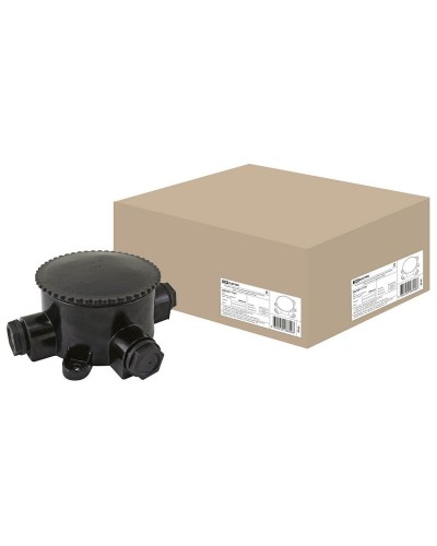 КЭМ 2-660-3 ОП D95мм IP65, 3-х рожковая (карболит) TDM (SQ1401-1101). Коробка электромонтажная. TDM ЕLECTRIC в Новосибирске