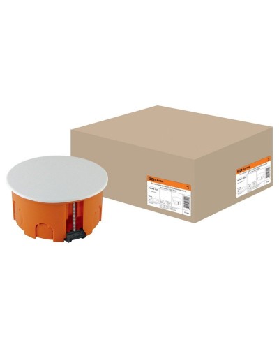 Распаячная коробка СП D80х40мм, крышка, пл. лапки, IP20, TDM (SQ1403-1025). Распаячная коробка СП. TDM ЕLECTRIC в Новосибирске