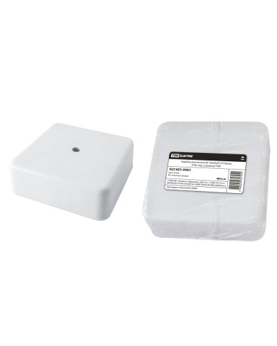 Коробка КР 50х50х20 ОП белая, IP40 (SQ1401-0901). Распаячная коробка. TDM ЕLECTRIC в Новосибирске