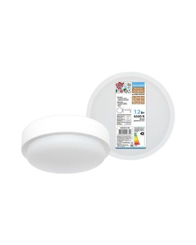 ДПП 3901 12Вт 6500К IP65 белый круг (SQ0366-0140). Светодиодный светильник LED. TDM ЕLECTRIC в Новосибирске