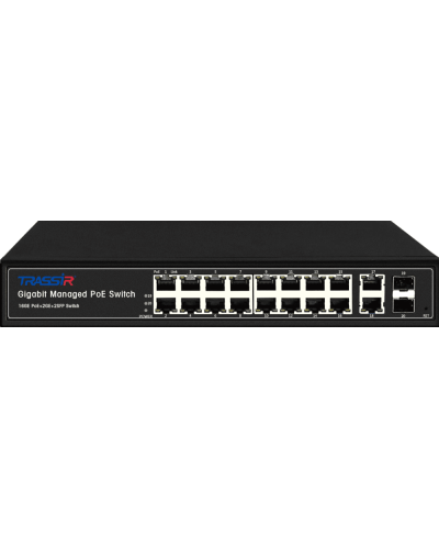 TR-NS24202S-300-16PoE. Коммутатор с PoE. Trassir в Новосибирске