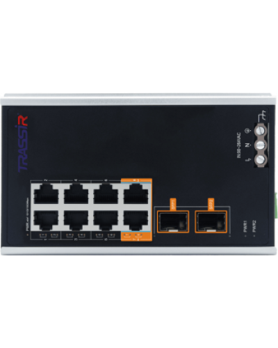 TR-NS15102S-130-8POE. Коммутатор с PoE. Trassir в Новосибирске