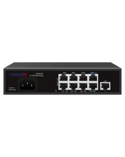 TR-NS1109-120-8PoE. Коммутатор с PoE. Trassir в Новосибирске