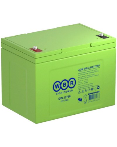 WBR GPL12750. Аккумулятор герметичный свинцово-кислотный. WBR в Новосибирске