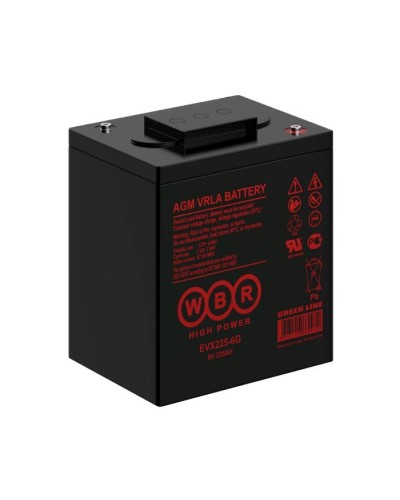 WBR EVX225-6G. Аккумулятор герметичный свинцово-кислотный. WBR в Новосибирске