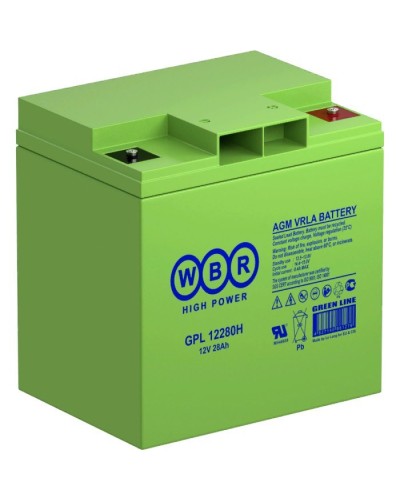 WBR GPL12280H. Аккумулятор герметичный свинцово-кислотный. WBR в Новосибирске