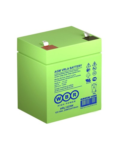 WBR HRL1225W. Аккумулятор герметичный свинцово-кислотный. WBR в Новосибирске