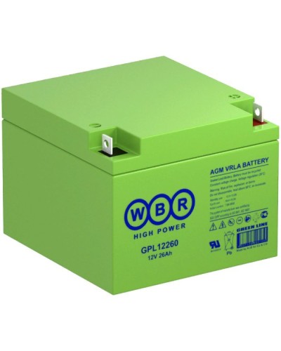 WBR GPL12260. Аккумулятор герметичный свинцово-кислотный. WBR в Новосибирске