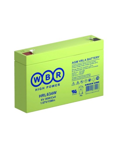 WBR HRL634W. Аккумулятор герметичный свинцово-кислотный. WBR в Новосибирске