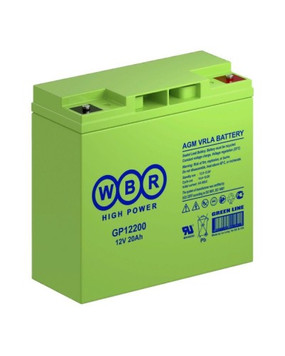 WBR GP12200. Аккумулятор герметичный свинцово-кислотный. WBR в Новосибирске