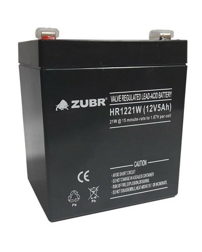 ZUBR HR 1221W (12V, 5Ah). Аккумулятор герметичный свинцово-кислотный. ZUBR в Новосибирске