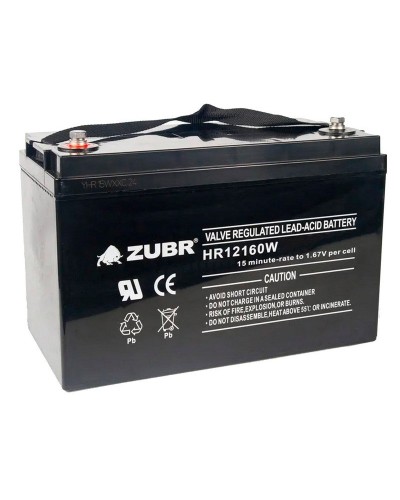 ZUBR HR 12160W (12V, 45Ah). Аккумулятор герметичный свинцово-кислотный. ZUBR в Новосибирске