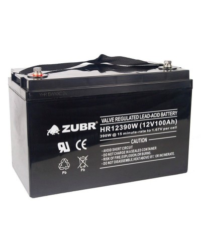 ZUBR HR 12390W (12V, 110Ah). Аккумулятор герметичный свинцово-кислотный. ZUBR в Новосибирске