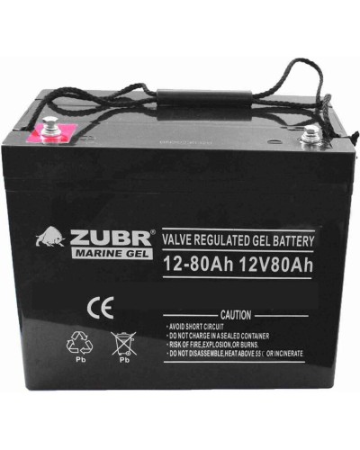 ZUBR MARINE GEL NPG 12-80 (12V, 80Ah). Аккумулятор герметичный свинцово-кислотный. ZUBR в Новосибирске