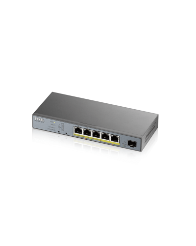 GS1350-6HP-EU0101F. L2 коммутатор PoE+ для IP-видеокамер. ZYXEL в Новосибирске