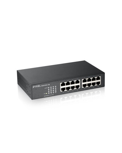 GS1100-16-EU0103F. Коммутатор 16xGE, rack 19, бесшумный. ZYXEL в Новосибирске