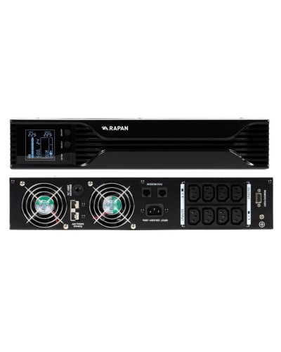 RAPAN-UPS 1000 RACK+2х9Ah (RAPAN-UPS 1000-RACK-IN-2х9-E) (8958). Бесперебойный источник питания. Бастион в Новосибирске